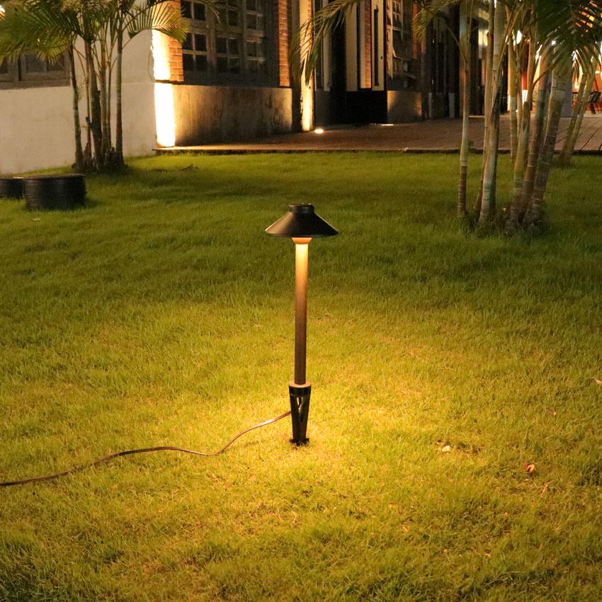 Bronze Cast Brass Path Light Landscape Pathway Lighting Exterior LED